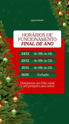 Clique no link para editar o template no canva! . . . canva, design, template, design graphic, feliz natal, natal, boas festas, post feliz natal, christmas, mensagem de natal, funcionamento, horários, final de ano, Profile Page, Canva Design, Rustic Christmas, Design Template, Template Design, Christmas Decorations, Christmas Tree, Graphic Design, Christmas