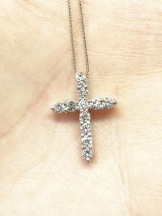 Diamond Cross Pendant Necklace Woman, Diamond Cross Necklace, Cross Shape, Diamond Promise Rings, Set Necklace