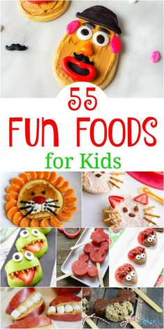 fun foods for kids to make and eat with the help of an adult or child