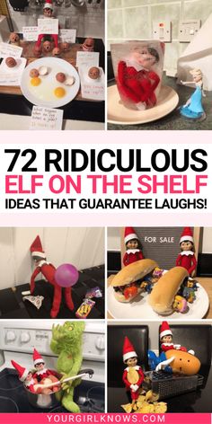 the elfs are eating their breakfast and having fun with each other in the kitchen