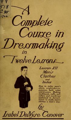 an old book cover with a drawing of a man in a suit