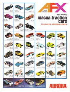 an ad for the new model cars from aurora, which was released in 1971 and is now