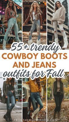 Bootcut Jeans Cowboy Boots Outfit, Cowboy Boots Outfit 2024, Outfits With Cowboy Boots And Jeans, Plus Size Cowboy Boots Outfit For Women, How To Wear Western Boots, Cowboy Boots And Jeans Outfit For Women, Cowboy Boots With Jeans Outfit, Fall Outfits With Cowboy Boots, Jeans And Cowgirl Boots Outfit