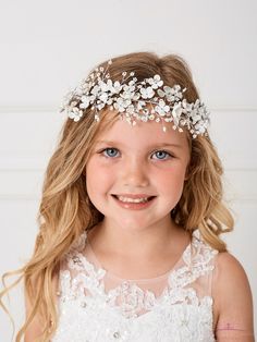 First Communion Headpiece, First Communion Hair, Communion Hair, Vine Headband