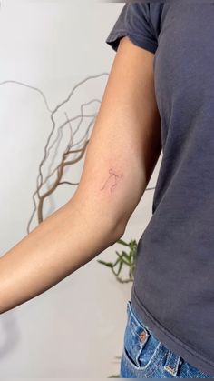 a person with a tattoo on their arm