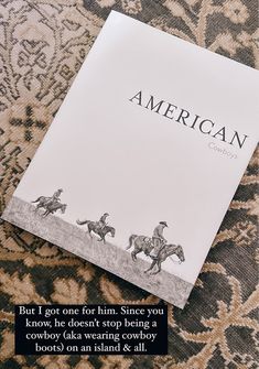 the cover of american country magazine with an image of two men riding horses on it