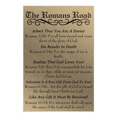 the romans prayer card with gold foil