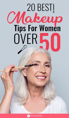 Makeup For Over 60, 20 Makeup, Makeup For Older Women, Simple Makeup Tips, Eyebrow Makeup Tips, Best Makeup Tips