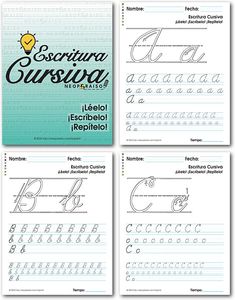 cursive handwriting worksheets for children and adults with the letter c in spanish