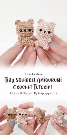 Craft the cutest little forest friend with the Tiny Squirrel Amigurumi Crochet Tutorial by Happygurumi! This step-by-step video tutorial teaches you how to create an adorable mini squirrel, perfect for keychains, ornaments, or as a tiny companion for your desk or shelf. Happygurumi provides clear and easy-to-follow instructions, allowing you to personalize your tiny squirrel with different yarn colors and embellishments.