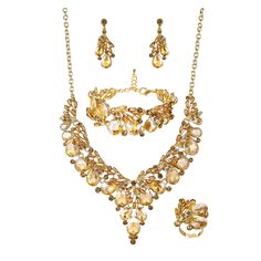 PRICES MAY VARY. High Quality Material: This Women’s Jewelry Set is made of 14k Gold Plated and Rhinestone and Austrian Crystal and Pearl. Eco-Friendly Alloy, Lead-Free & Nickel-Free.The classic and elegant design can always keep pace with fashion, never goes out of style. Easy to match any outfits. No matter on any occasion, you are the most dazzling existence Specifications & Size: Statement Necklace Size:16.5-19 in; Dangle Earrings length:2.2 in; Bracelet length:6-8 in;Ring Size:1.2 * 1.2 in; Wedding Party Jewelry, Bracelet Ring, Great Gifts For Mom, Pearl Crystal, Necklace Size, Crystal Wedding, Party Jewelry, Austrian Crystal, Necklace Sizes