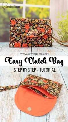 the easy clutch bag sewing pattern with instructions