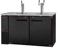 Kegco Kegco - 61 Wide Triple Tap Black Commercial Kegerator Kegerator Bar, Beer Refrigerator, Draft Beer Tower, Door Sealing, Beer Tower, Beer Dispenser, Energy Efficient Design, Draft Beer, Rubber Flooring