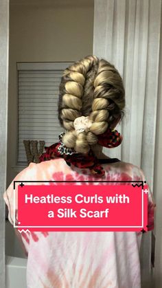 Heatless Curls Overnight Silk Scarf, Heartless Curls Medium Hair, Scarf Curls Overnight, Unicorn Heatless Curls, Heatless Curls Overnight Sock, Heatless Curls Overnight Short Hair, Heartless Curls Overnight, Medium Lenth Hair