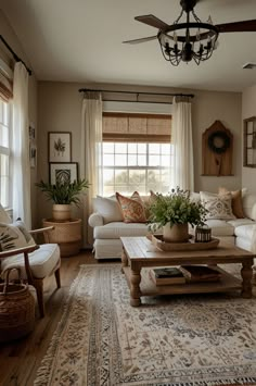 the living room is clean and ready to be used for guests or family members in their home