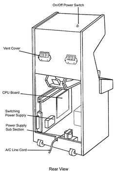 an electrical device with the parts labeled in it, including two switches and one power switch