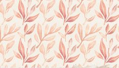 a wallpaper with pink leaves on it