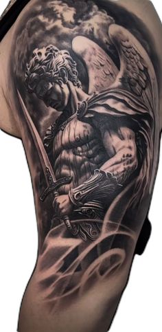 Tato Naruto, Angel Sleeve Tattoo, Angle Tattoo, Soldier Tattoo