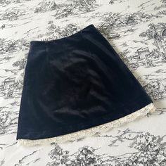 Size OS Waist 64CM Length 45-47CM Brand New Velvet Skirts, Skirts Cute, Black Velvet Skirt, Velvet Mini Skirt, Velvet Skirt, Crafting Ideas, Short Skirt, Black Skirt, Black Velvet