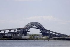 a large bridge that is over water