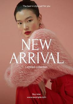 an advertisement for the new arrivals collection