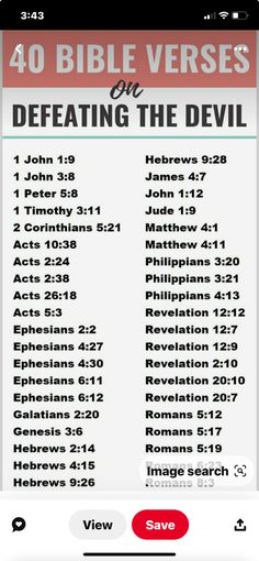 an iphone screen with the bible verses on it, including names and dates in red