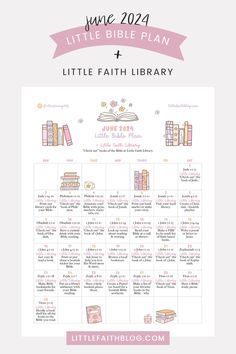 the little bible plan for kids and adults with text overlay that reads,'little bible