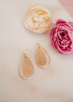 The detail of the filigree in these dangle earrings is so beautiful and adds a vintage flair. Very unique style that goes with every outfit. Filigree Earrings, Teardrop Earrings, Gift Boxes