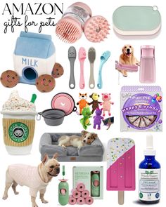 there are many different items that can be found in this gift set for pet owners