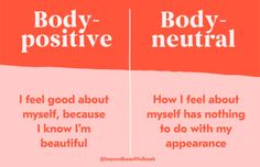 two different types of body positive and negative