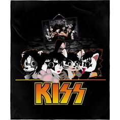 an image of the band kiss on a black background