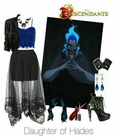 Hades Outfit Ideas, Vk Outfits Descendants, Hades Halloween Costume, Hades Inspired Outfit, Hades Disneybound, Descendants Inspired Outfits, Descendants Outfit Ideas, Disney Bounding Ideas, Disney Outfit Inspiration