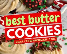 the best butter cookies are on display for everyone to see in their own home store