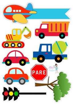 a variety of vehicles are shown in this image with the word pare below them