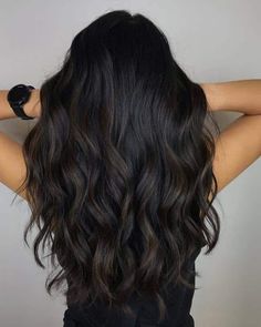 Espresso Hair Color, Black Brown Hair, Black Hair Balayage, Dark Brunette Hair, Brown Hair Inspo, Hair Color Chart, Brown Hair Balayage, Dark Brown Hair Color, Hair Flower