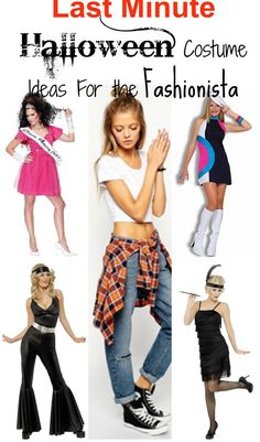 the last minute halloween costume ideas for the fashionista is featured in this postcard