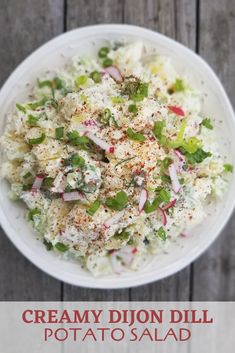 this creamy dijon dill potato salad is the perfect side dish for any meal