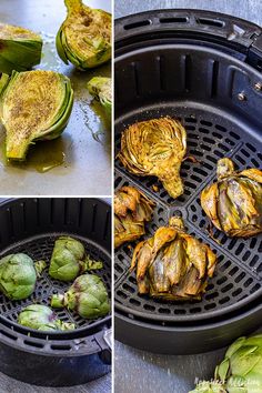 the process of making brussel sprouts is shown