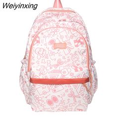 Shipping: Worldwide Express Shipping AvailableDelivery time: 🚚7-15Days Fast ShippingReturns: Fast refund,💯100% Money Back Guarantee.Brand Name: rentengerOrigin: Mainland ChinaCN: HebeiMain Material: nylonLining Material: PolyesterBackpacks Type: SoftbackInterior: Cell Phone PocketInterior: Computer InterlayerHandle/Strap Type: Soft HandleExterior: Solid BagDecoration: AppliquesDecoration: LetterClosure Type: zipperTechnics: JacquardCapacity: 20-35 LitreItem Type: BackpacksPlace Of Origin: Chin Travel Cartoon, Backpack Kawaii, Pink Travel, Rabbit Doll, Rabbit Dolls, College Backpack, Fashion Lady, Print Book, Travel School