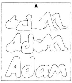 an adult ad with the words adam and adam on it in black and white ink