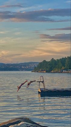 a boat floating on top of a large body of water