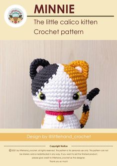 the little calico kitten crochet pattern is featured in this article for beginners