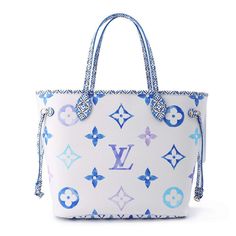 Louis Vuitton Neverfull Mm Tote Bag Monogram Visor Pool White/Blue Louis Vuitton Taschen, Tas Lv, Sac Louis Vuitton, Louis Vuitton Official Website, Neverfull Mm Monogram, Louis Vuitton Totes, Blossom Print, Louis Vuitton Neverfull Mm, Neverfull Mm