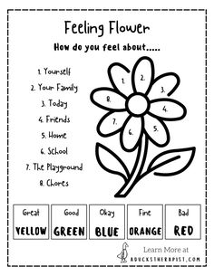 the feelings and feelings worksheet for kids to learn how to tell about feelings