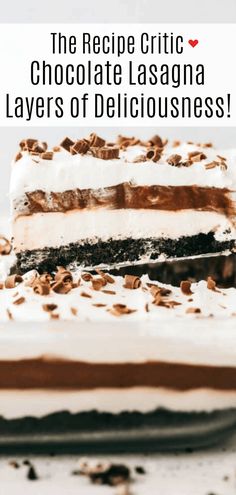 the recipe for chocolate la sagana layers of deliciousness is easy to make and it's perfect