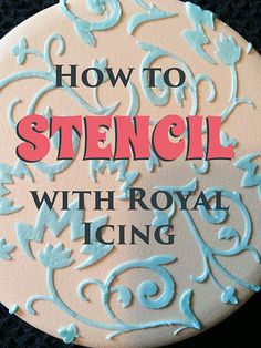 how to stencil with royal icing