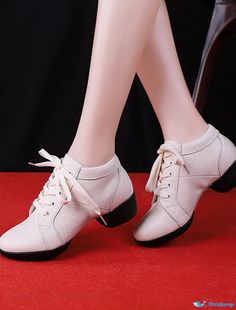 OrcaJump - Womens Performance Square Dance Fashion Mesh Thick Heel Round Toe Lace-up White Black Adult Dance Boots Dance Boots, Square Dance, Square Dancing, Thick Heel, Dance Fashion, Dance Performance, Thick Heels, Rubber Heels, Womens Oxfords