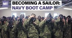 Here's Navy recruits can expect when they arrive at bootcamp. Navy Basic Training, Navy Boot Camp Graduation, Air Force Basic Training, Navy Training, Boot Camp Graduation, Navy Flag, Navy Boots, Female Marines