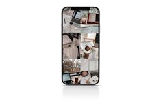 a cell phone case with an image of people working on their laptops and papers