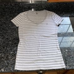 Size Small Gray & White Striped Brand New Without Tags Fast Shipping Tommy Hilfiger Tops, Gray White, Pretty Outfits, Cute Dresses, White Stripe, Tommy Hilfiger, Cute Outfits, Womens Tops, Tops & Tees